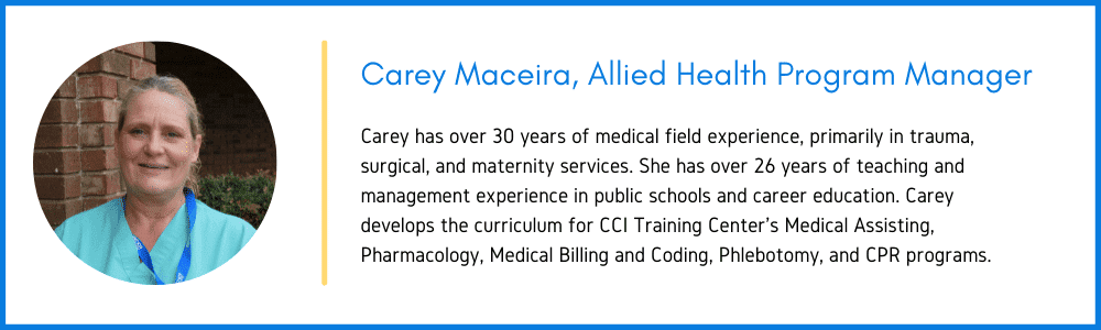 Casey Maceira Allied Health Program Manager CCI Training Center